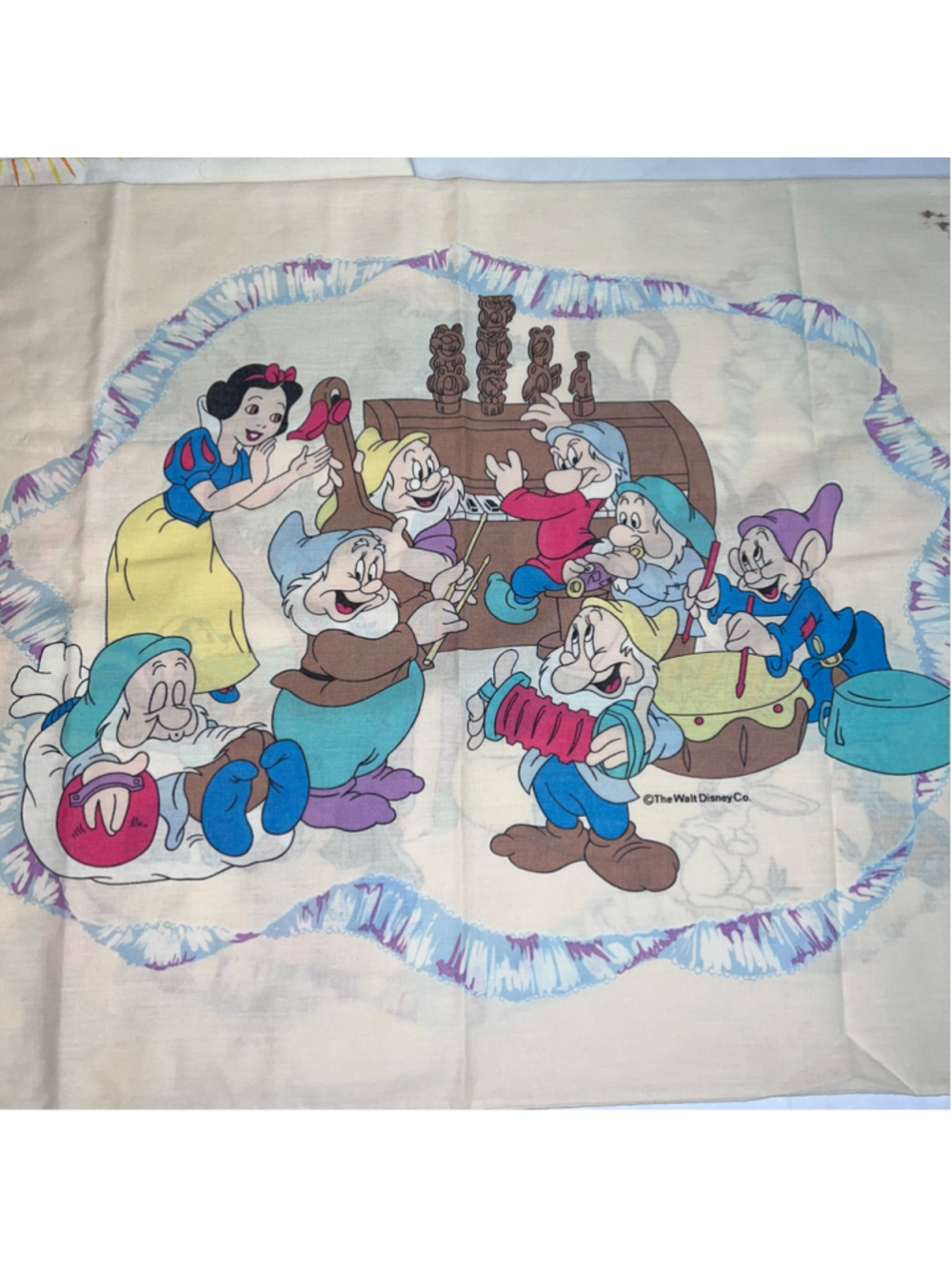 Lot of 2 VTG Disney Pillowcase Standard SIZE